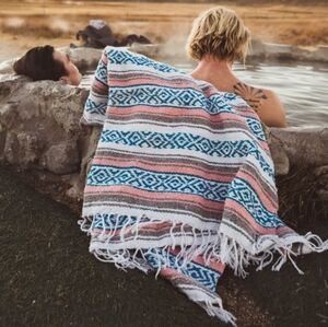 Laguna Beach Textile Co | Mexican Blanket With Fringe